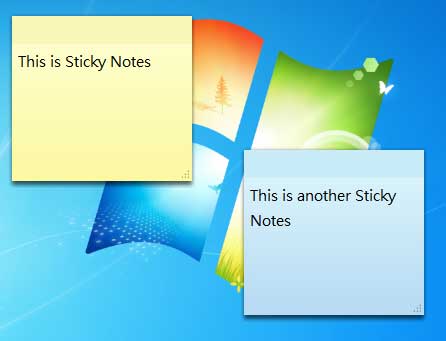 install sticky notes windows 7